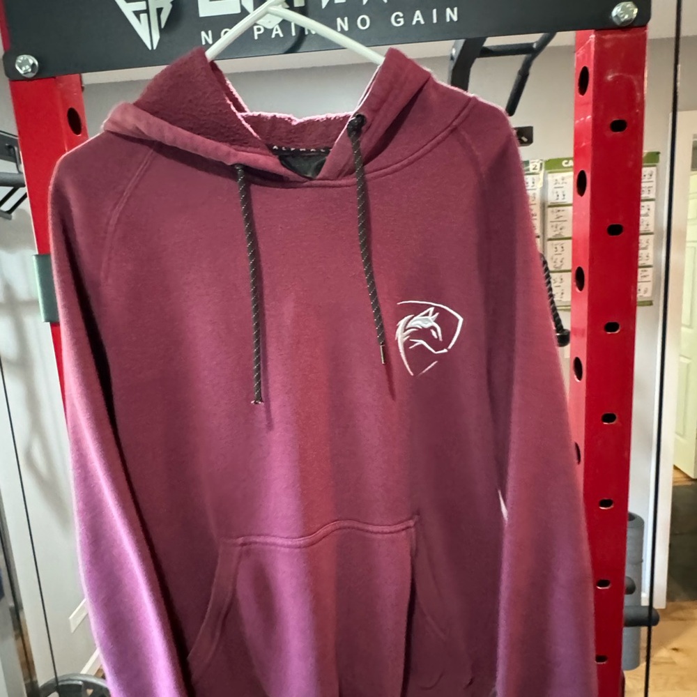 Alphalete Red Sweatshirt Hoodie MENS M